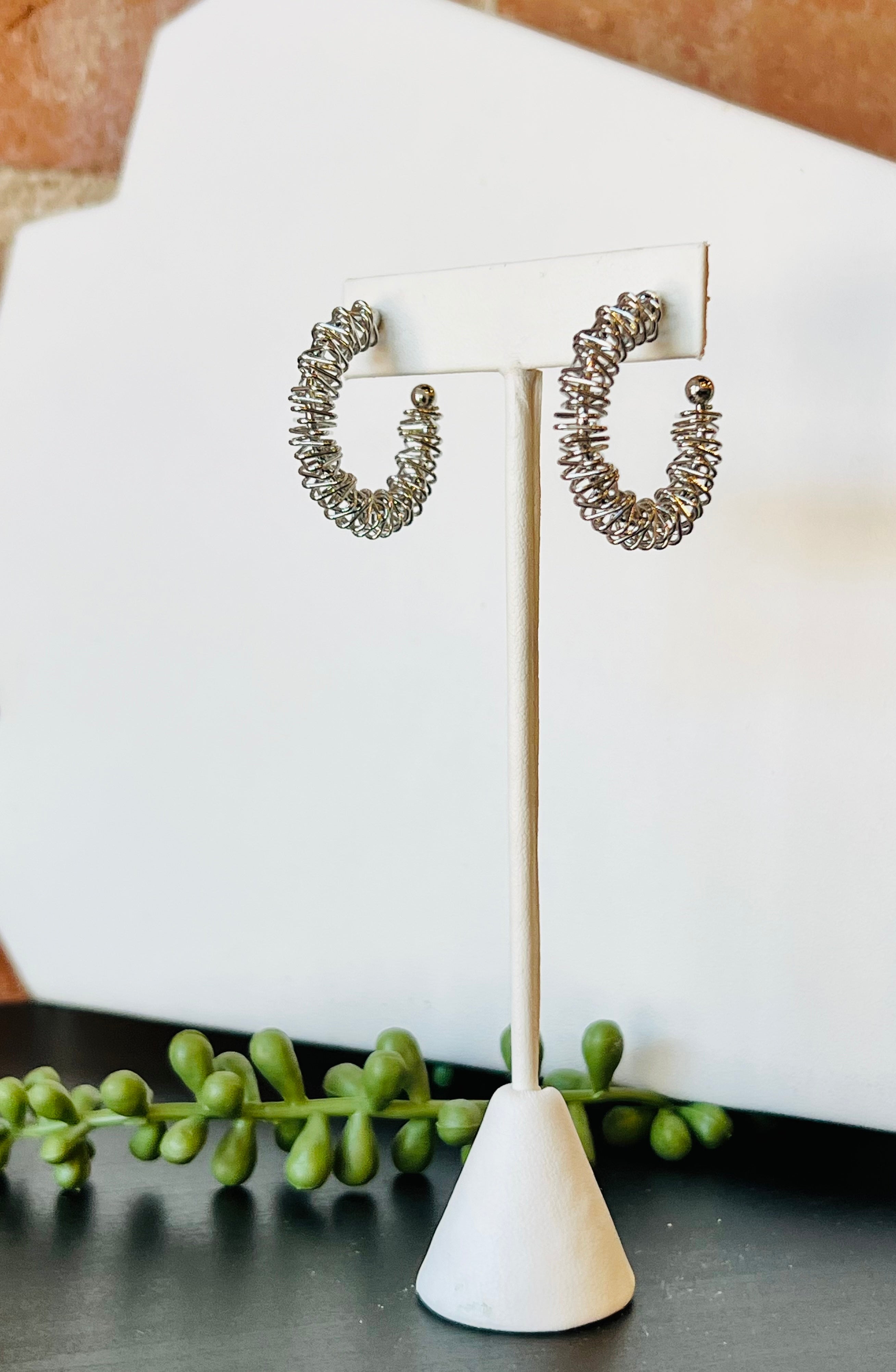 Aurora Hoops (Silver)