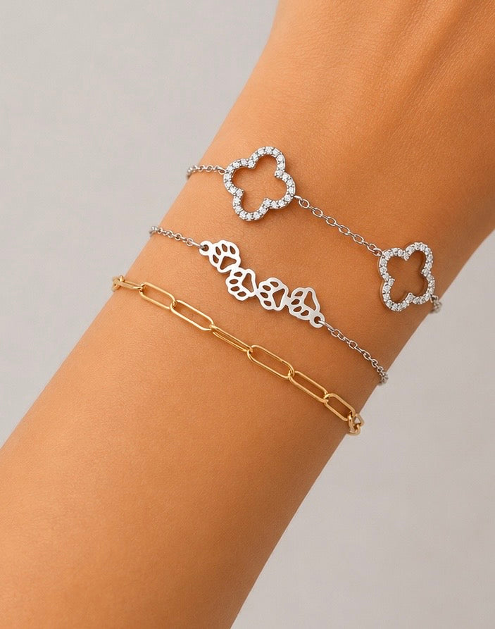 Cat on a Hot Tin Roof Bracelet (Silver)