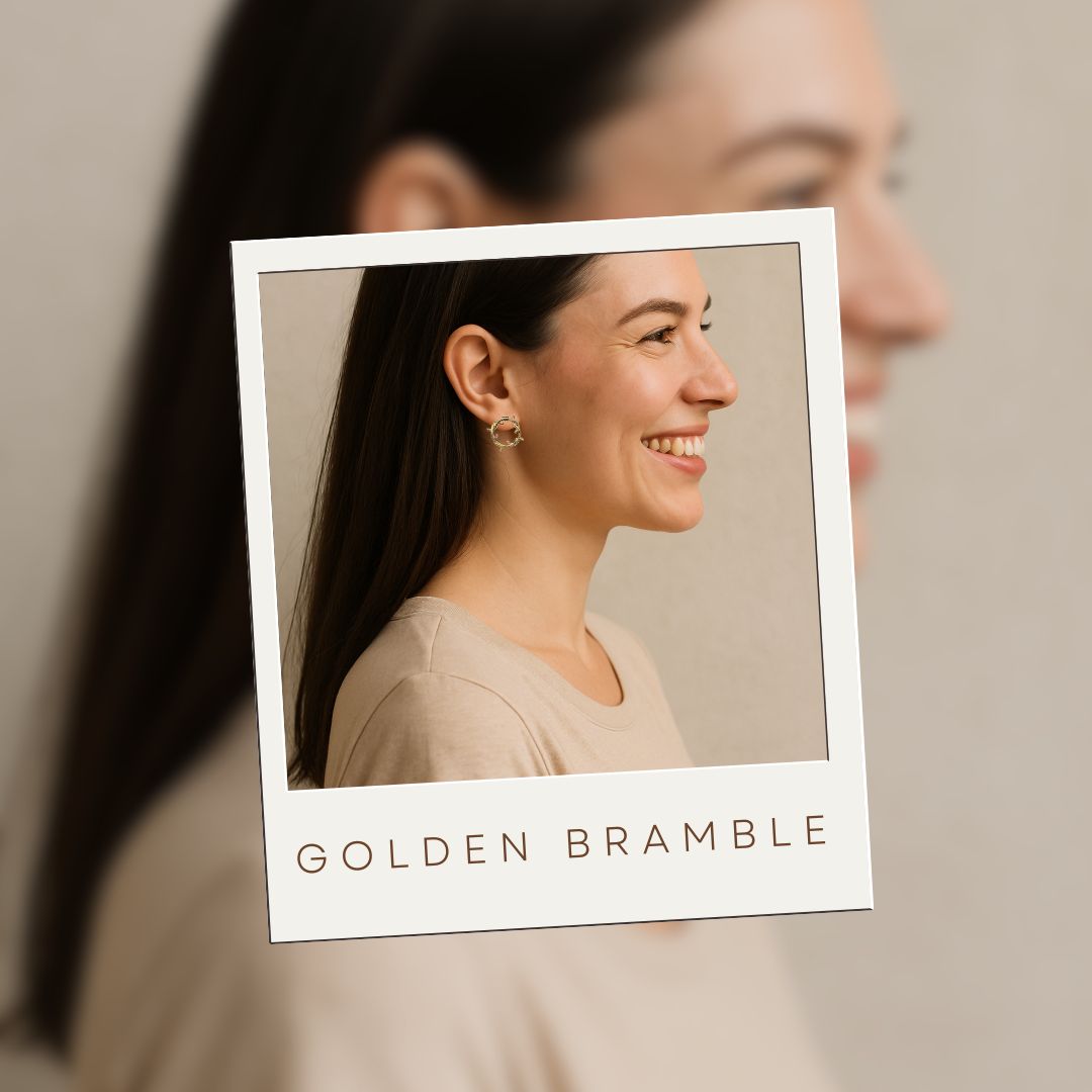 Golden Bramble Earrings