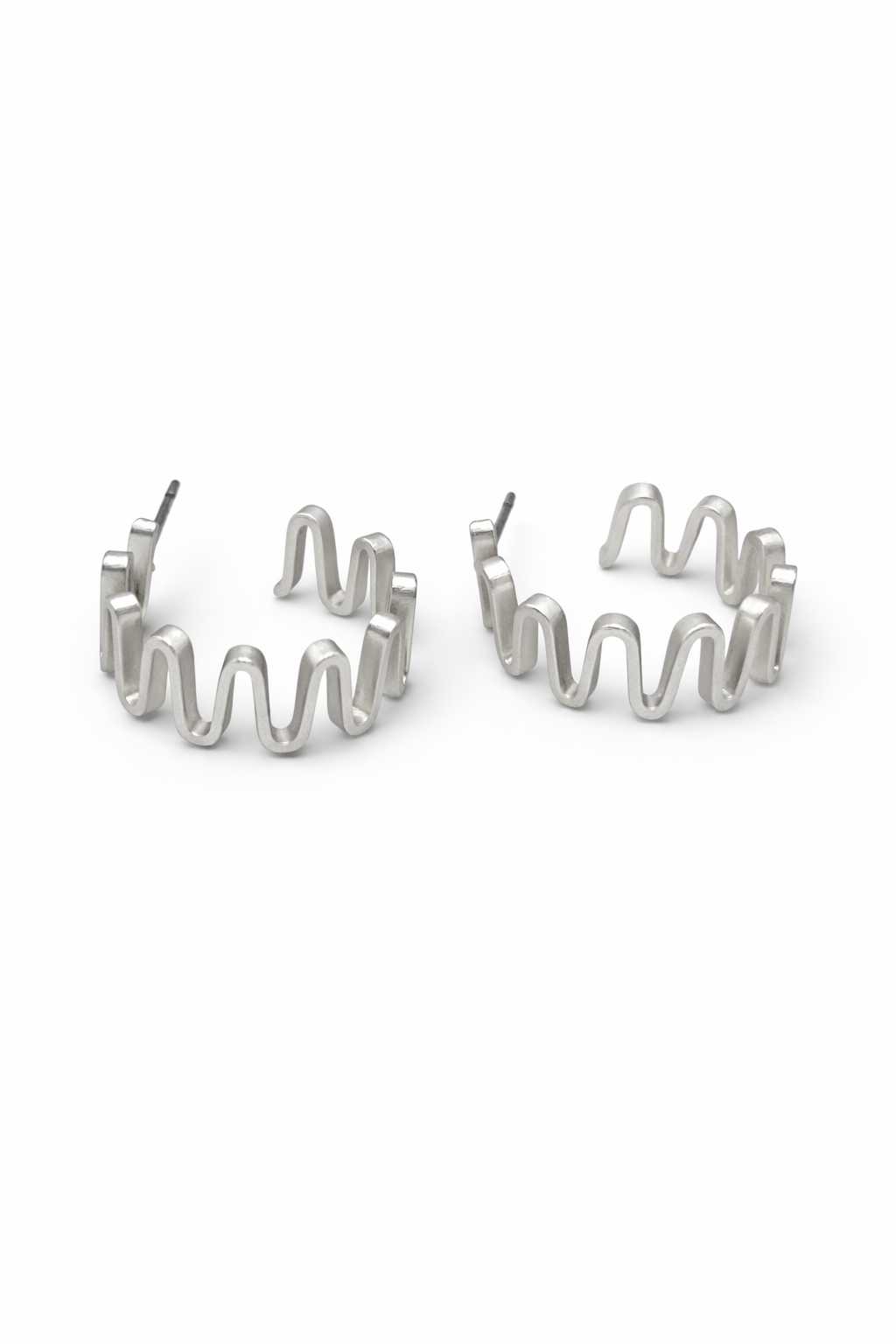 Azoria Hoops (Brushed Silver)
