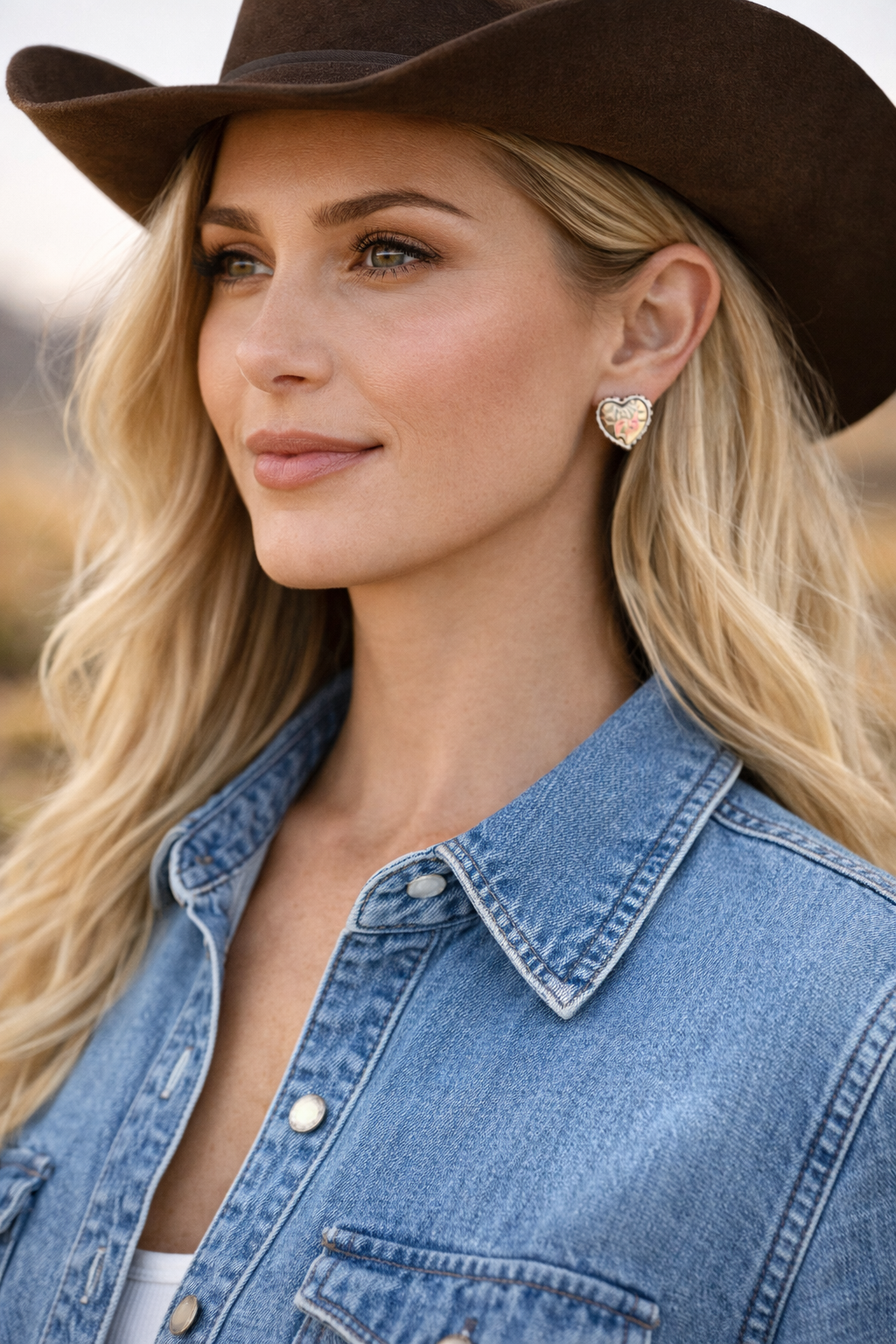 Hattie Clip-On Studs (Two-Toned)