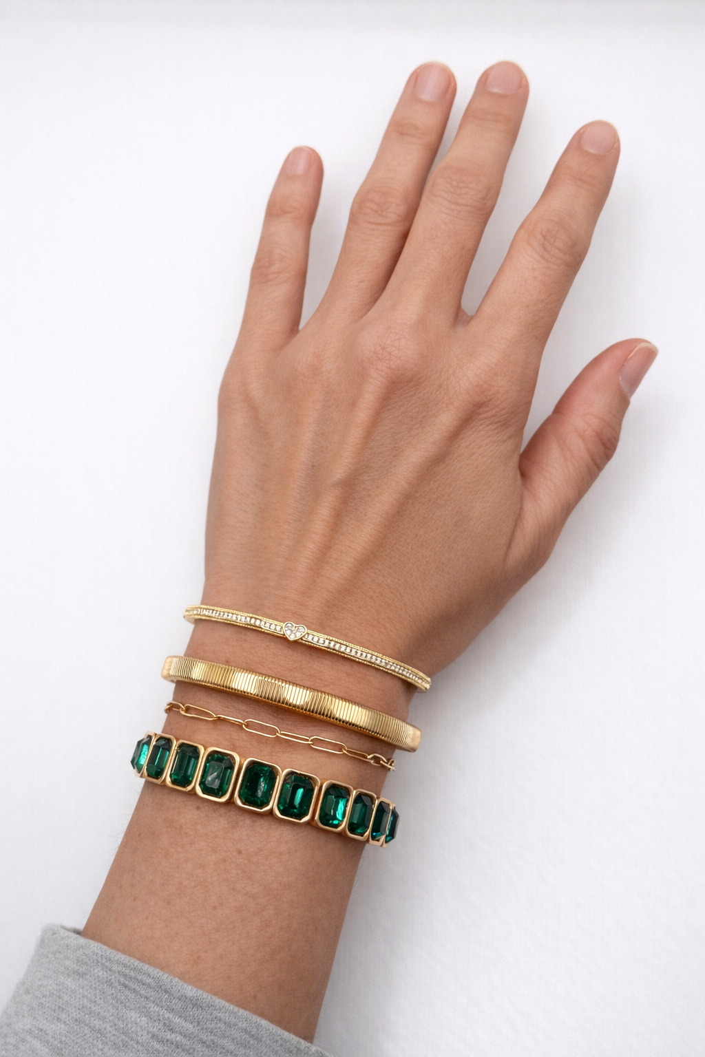 Marian Emerald (stretch) Bracelet