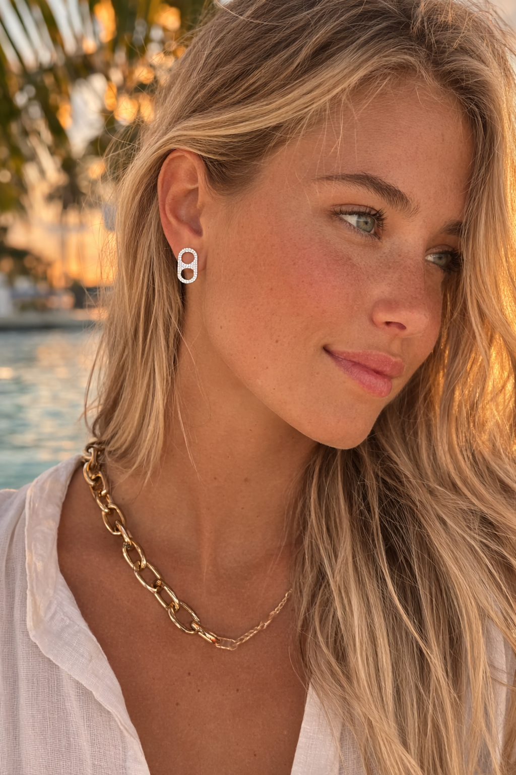 Bottle Cap Studs (Silver)