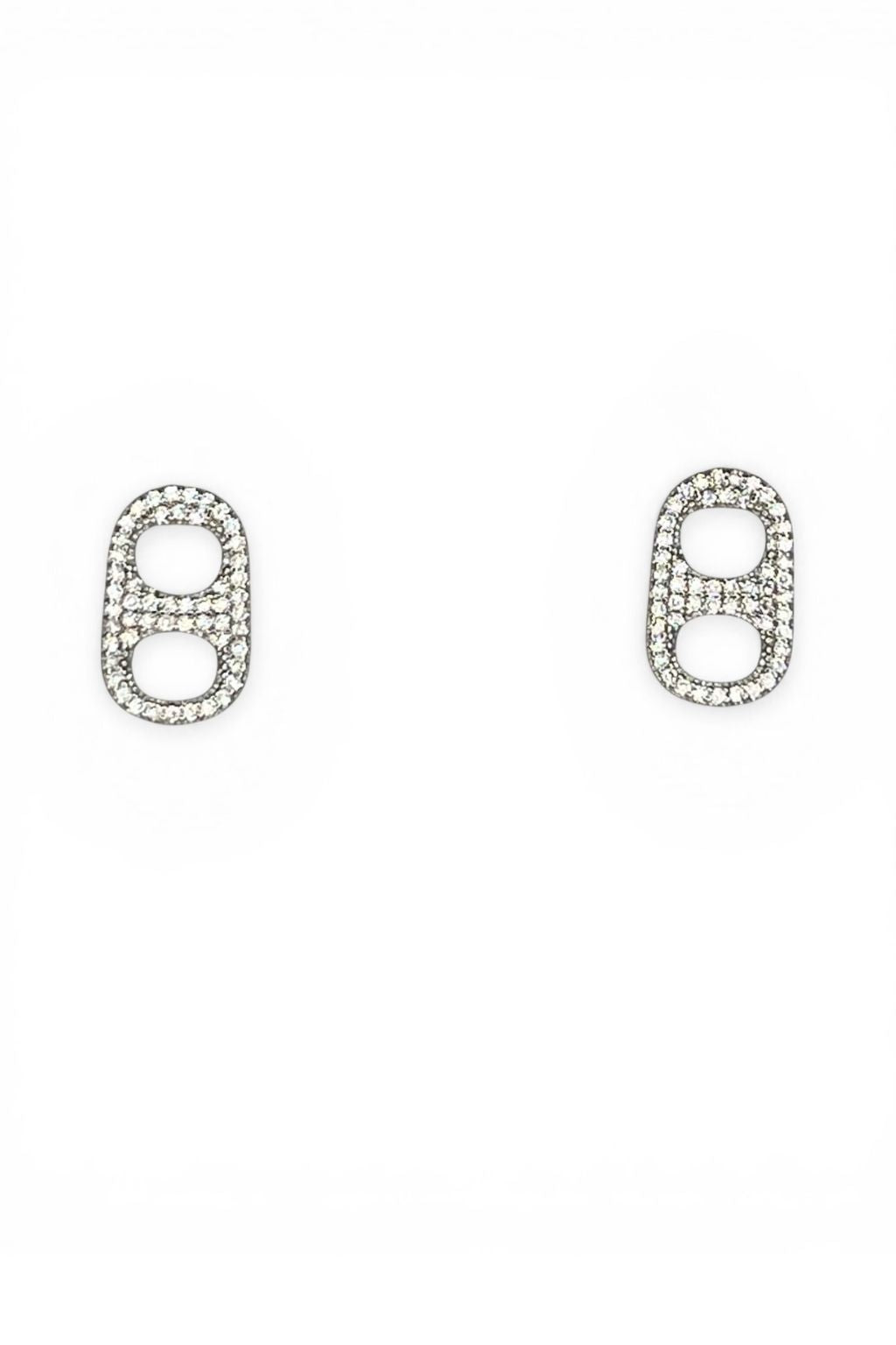 Bottle Cap Studs (Silver)