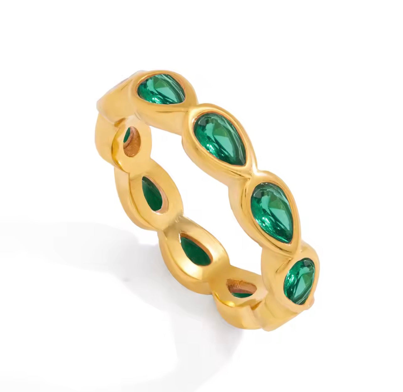YaYa Ring (Emerald, Size 8)