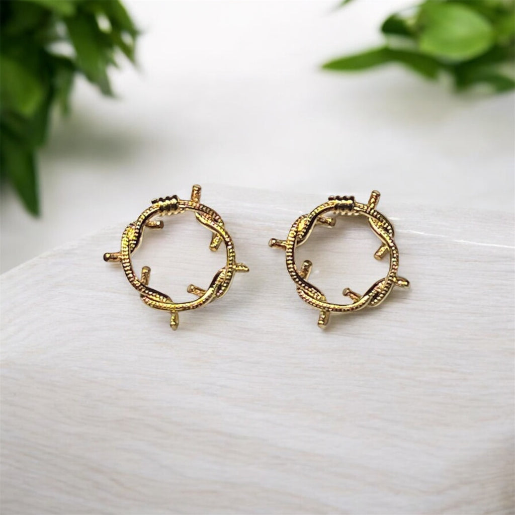 Golden Bramble Earrings