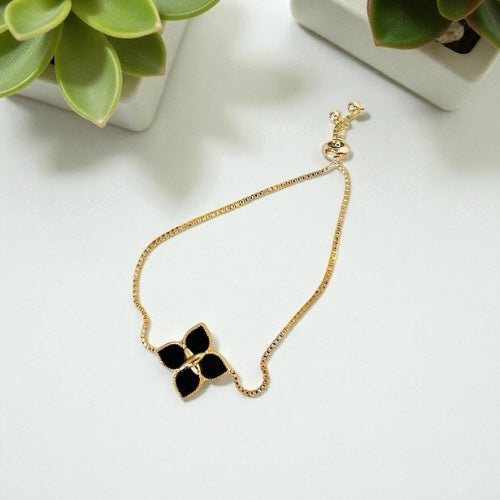 Savannah Clover Bracelet (Black)