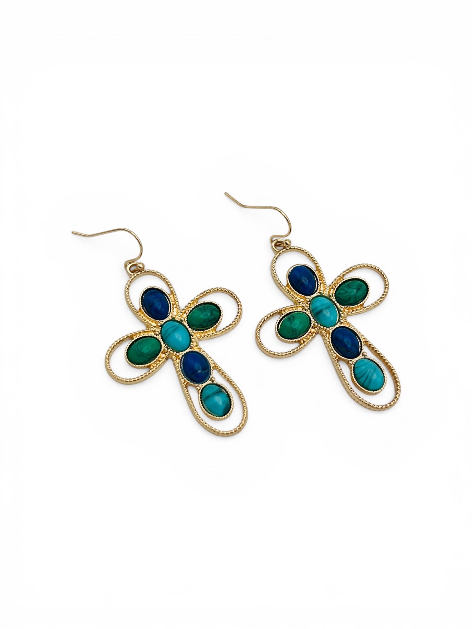Garden Cross Earrings