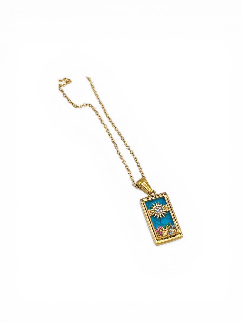 Sun Card Necklace