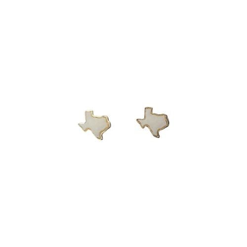 TX On My Mind Studs (White)